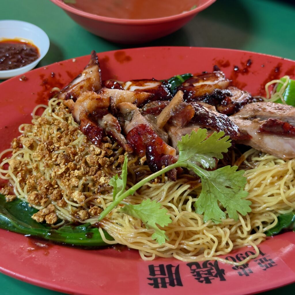Char siew from Ah Zhong Roasted Delights, stall #01-93 at Maxwell Food Centre Singapore
