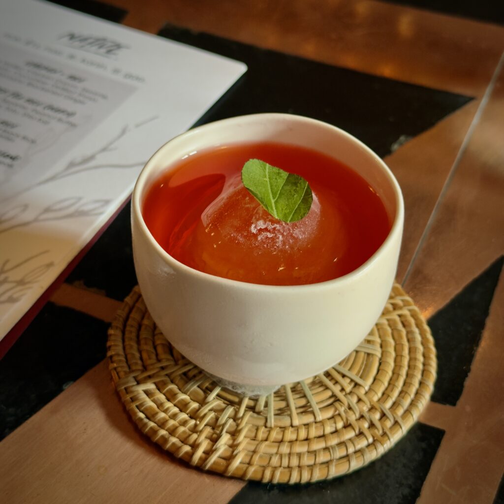 Regional ingredient-driven cocktail at Native bar on Amoy Street, Singapore