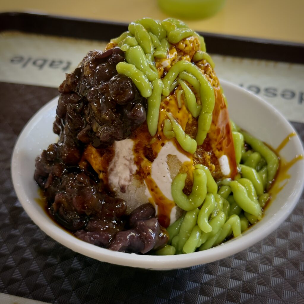 Traditional chendol from Old Amoy Chendol at Chinatown Complex Food Centre Singapore